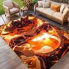Haikyu Print Rug, Washable Floor Carpet, For Entryway Dorm Laundry Room Office Study, Home Decor Birthday Christmas Gift