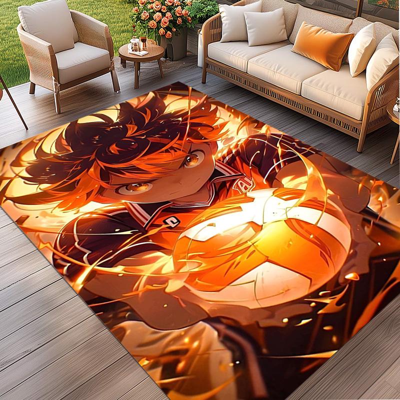 Haikyu Print Rug, Washable Floor Carpet, For Entryway Dorm Laundry Room Office Study, Home Decor Birthday Christmas Gift