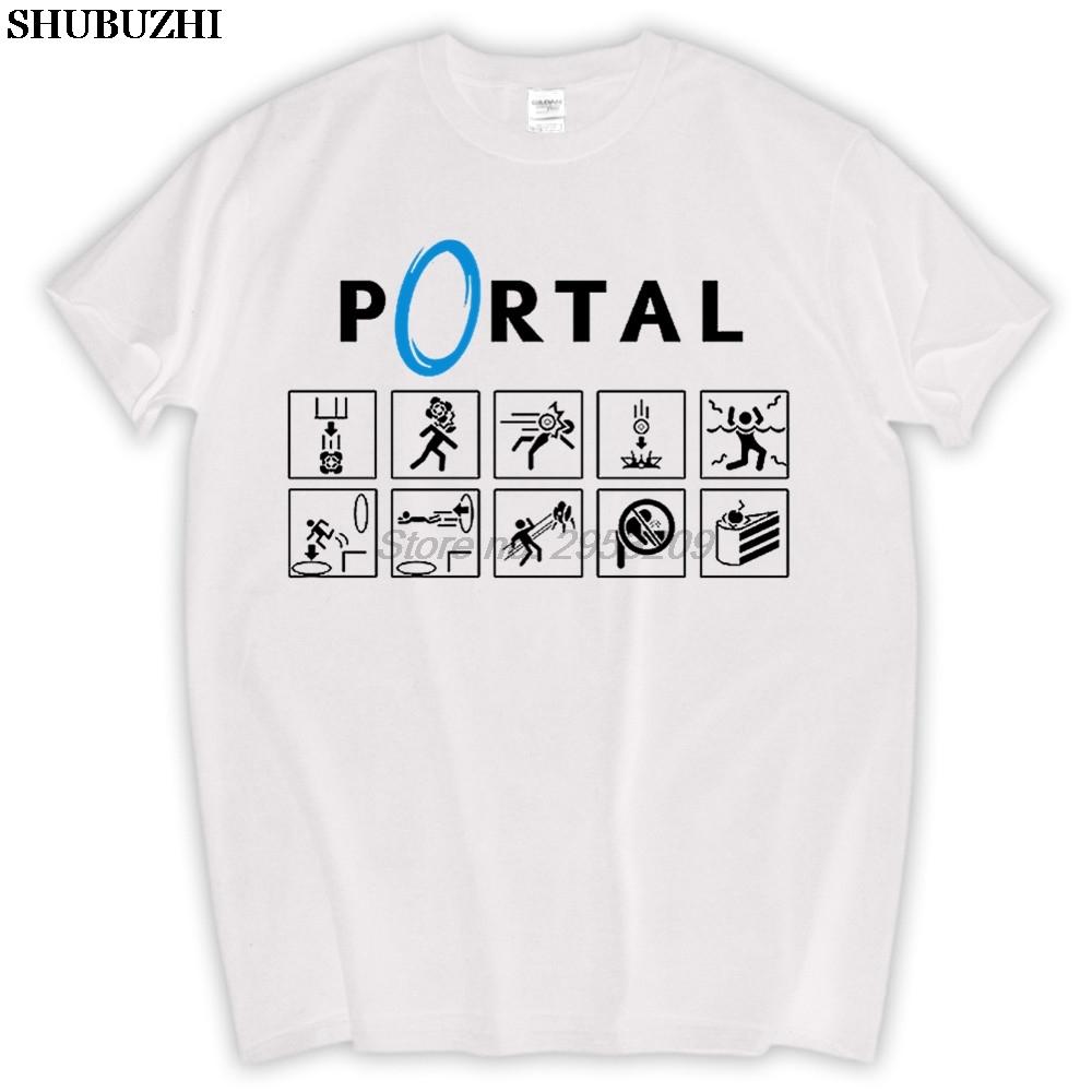 

Game Portal 2 Print Men And Tshirt summer camisa masculina anime slim casual tees clothes famous brand men Tshirt sbz5278 4XL