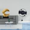 Statue Minimalist Figurine Decorative Clock Abstract Sculpture Ornament for Bedroom Living Room Home