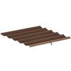 Einziehbare Pergola-Abdeckung, 2,55 x 2,5 m Ersatz-Markisenstoff für 3 x 3 m Gestell, Nur Dach, Braun