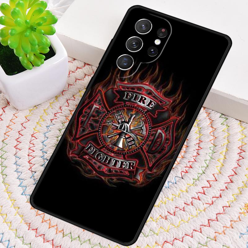 Rescue Fire Dept TPU Phone Case For Samsung Galaxy Note 10 Pro S26 S25 S24 S23 S22 Ultra Plus S21 FE S20 Shockproof Cover