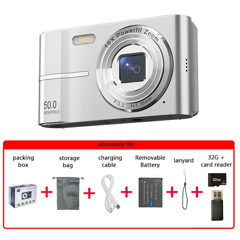 High-Definition Dual CCD Retro Mini SLR Camera for Photos and Videos