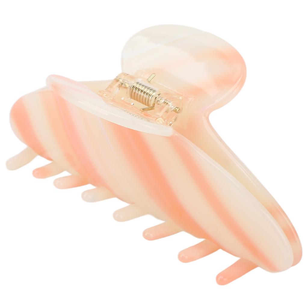 Hair Claw Clip Strong Hold Gradient Color Fashionable Hair Claw Clip for Women Girl Medium Size Orange White