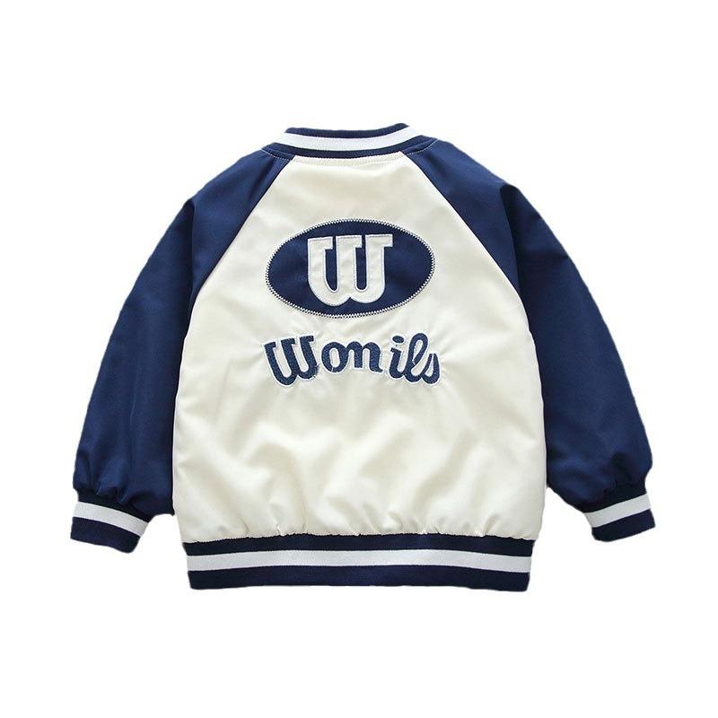 Boys and Girls Fashion Coat 2026 Spring and Autumn Children Handsome Color Matching Zipper Jacket