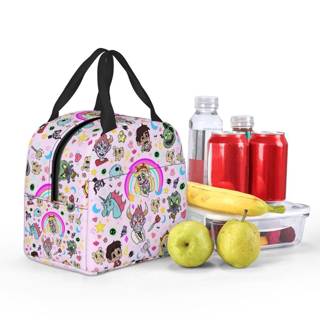 Star VS The Forces Of Evil Insulated Lunch Bag for Women Office Cooler Thermal Food Box Tote Portable Lunch Boxes Container