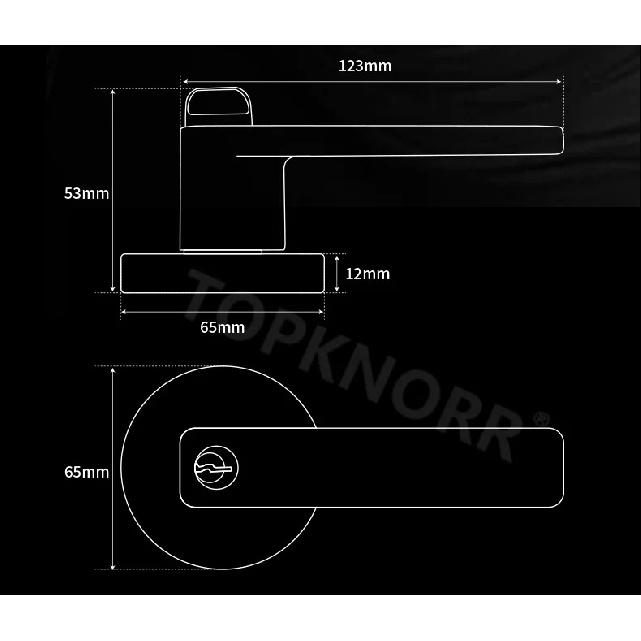 304 Stainless Steel Ball Lock Indoor Wooden Door With Key Bathroom Door Handle Household Silent Thickened Anti-theft Door Lock
