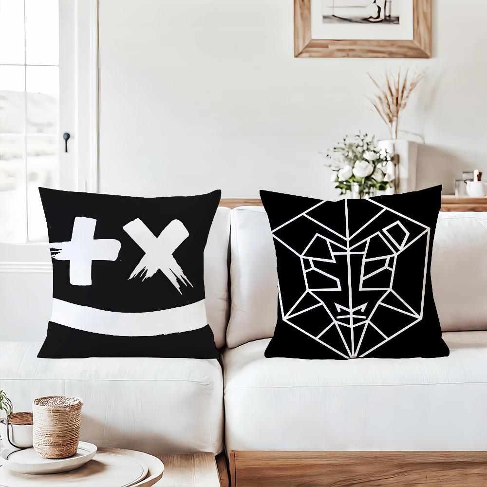 Dutch disc jockey M-Mar T-Tin G-Garrix Pillow Case Office Cushions Suitable For Sofa Car Bedroom Decorative Cushion Cover