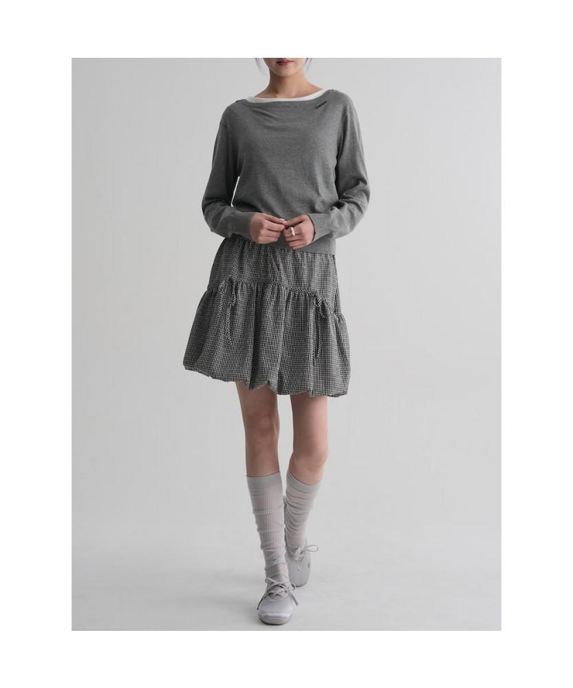 8SECONDS Boat Neck Pullover Gray