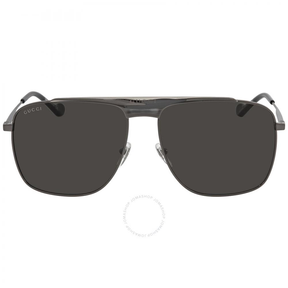 

Gucci Grey Navigator Men s Sunglasses GG0909S 001 63