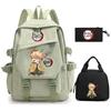 Ghost Extermination Surrounding Animation Schoolbag Trend Primary And Secondary School Students Leisure Backpack College Meal Bag Pencil Bag Set