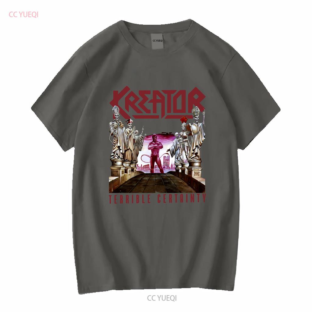 Kreator Terrible Certainty T Shirt OFFICIAL Vintage Washed Comfortable Fashion Versatile Unisex Graphic Homme