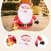 Christmas Inflatable Santa Claus Xmas Ornament Multi Purpose Photo Props Cute 5.91ft Height for Yard