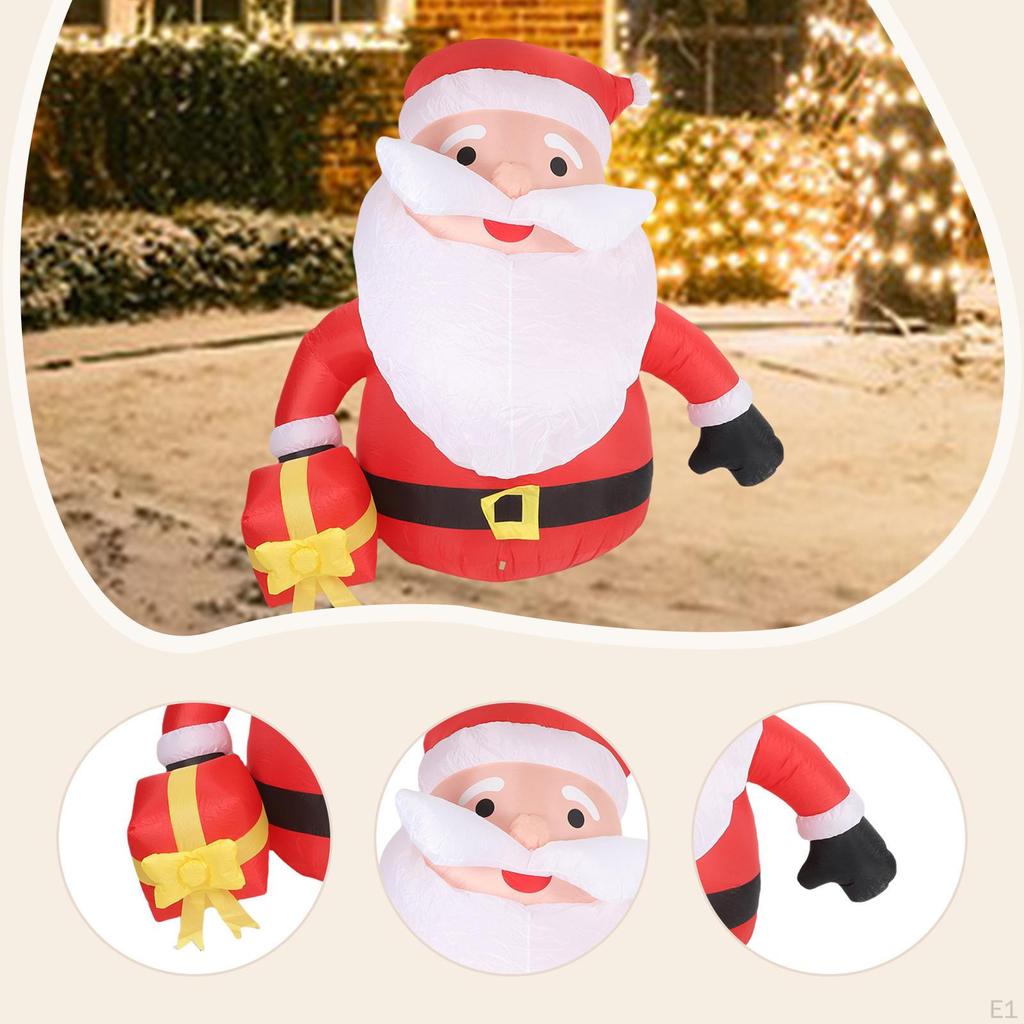 5.91ft Christmas Inflatable Santa Claus Ornament for Year Holiday Garden