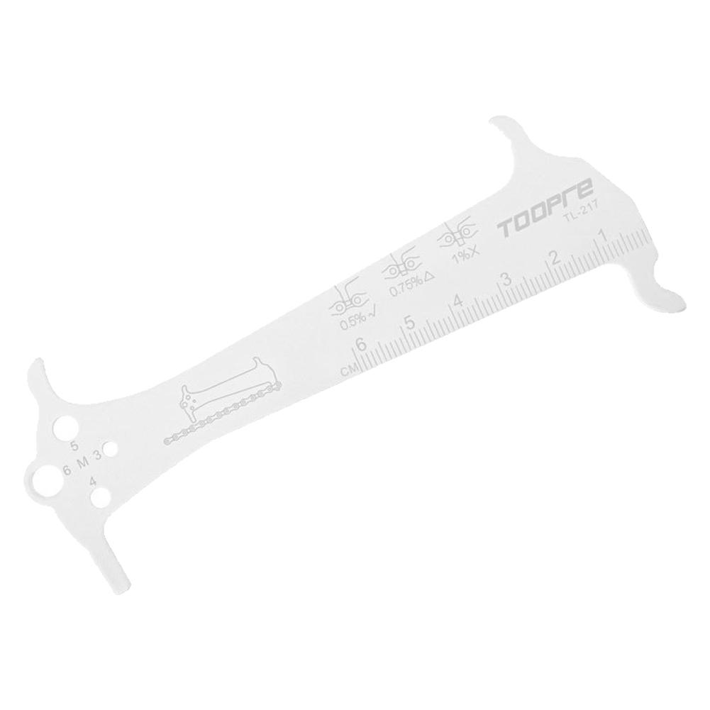 Bicycle Chain Wear Indicator Ruler Stainless Steel Mountain Road Bike Chain Gauge Measurement Checker Screw Diameter Repair Tool