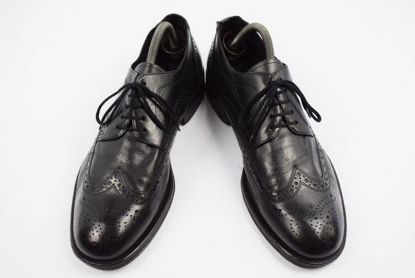 Hergestellt in Deutschland Lloyd Leder Wingtip 27.5 Schwarz(GEBRAUCHT)