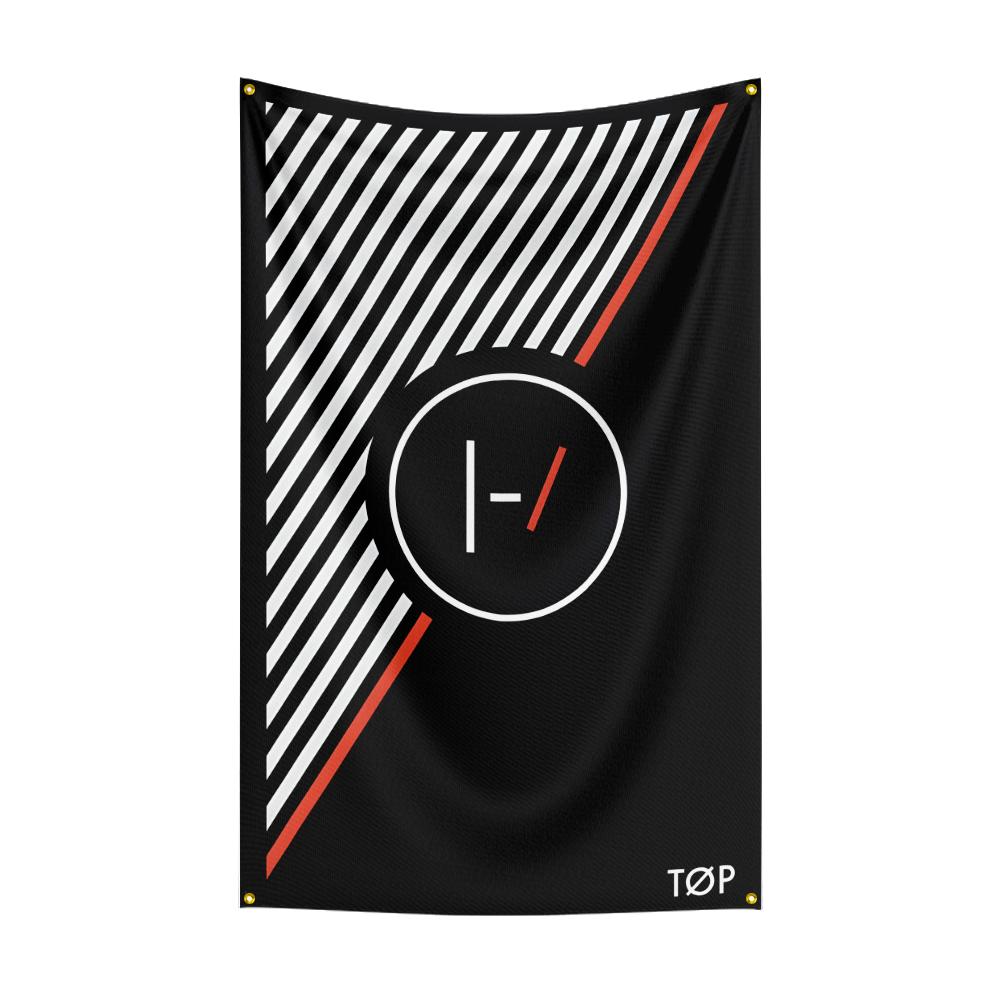 3x5 Ft Heavy Rock Band T-Twenty-One-Pilotss Flag Polyester Digital Printing Banner for Bedroom Wall Art Out Door Tapestry Decora