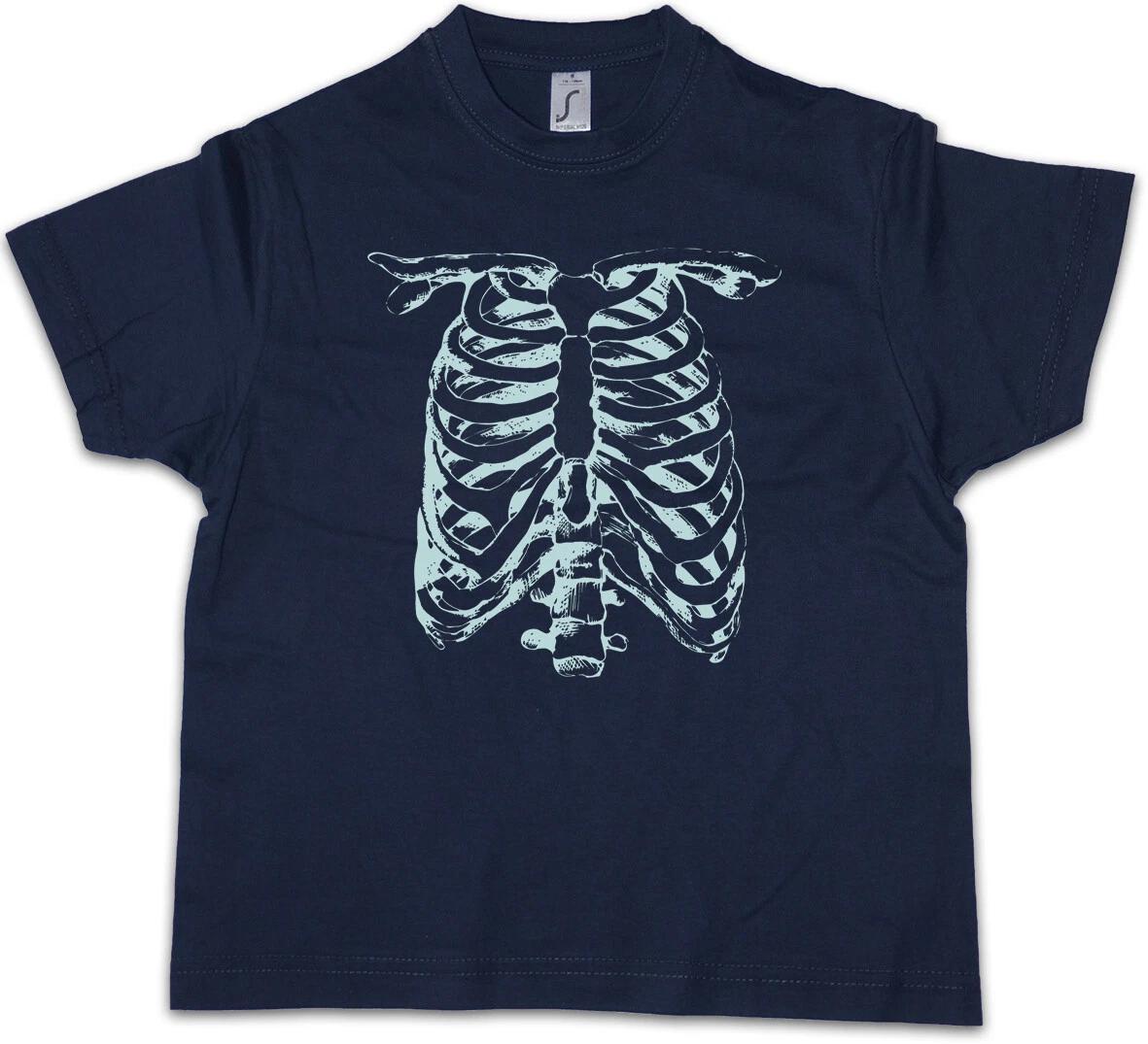 SKELETON II Kids Boys kids boys T-Shirt Halloween Carnival Skull Fear Reaper Skeleton 130