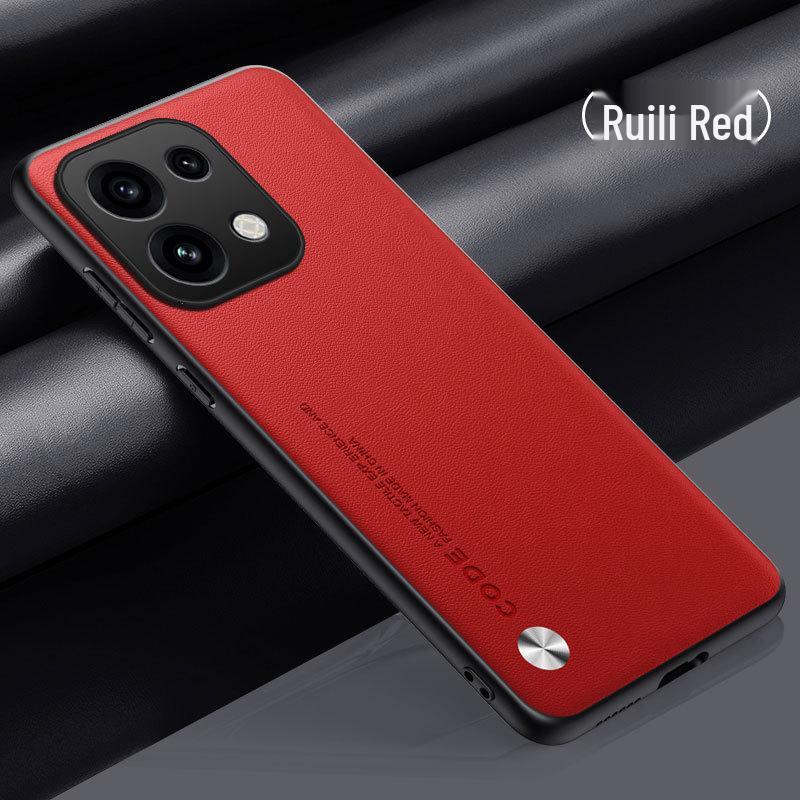 Reno16/16Pro Solid Color Business Leather Phone Case - Anti-Drop Protection