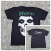 Misfits White Ghost Skull Band T-Shirt Größe L Grafikdruck Neu High-End Luxus Ist für Beide Männer und Frauen Top Y2k