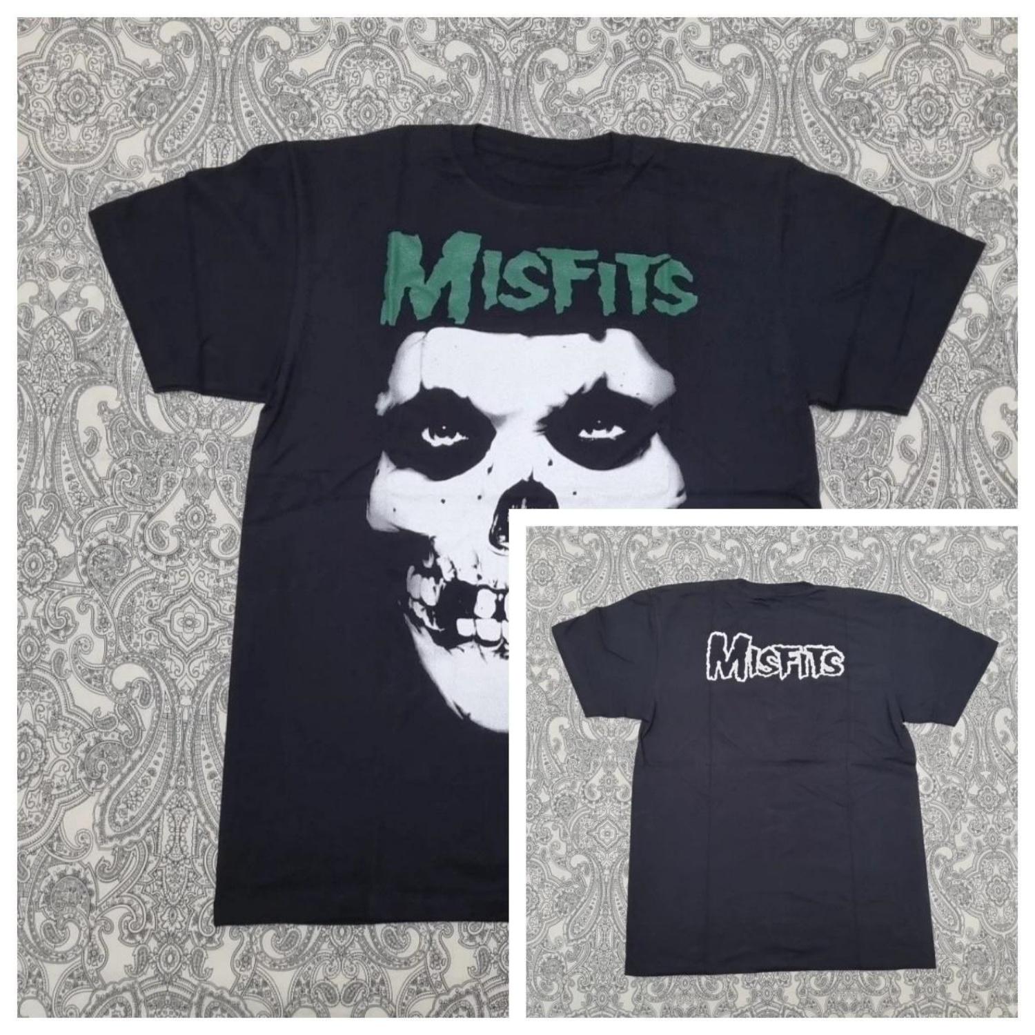 

Misfits White Ghost Skull Band T Shirt Size Large Graphic Print New High-end Luxury Is for Both Men and Women Top Y2k XXXXXL чорний