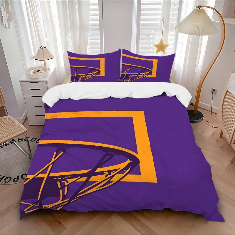

3pcs bedding set Basketball Hoop Includes 1 Comforter + 2 Pillowcases, Without Pillow Inserts, Soft Comfortable,a0909068 135x200cm