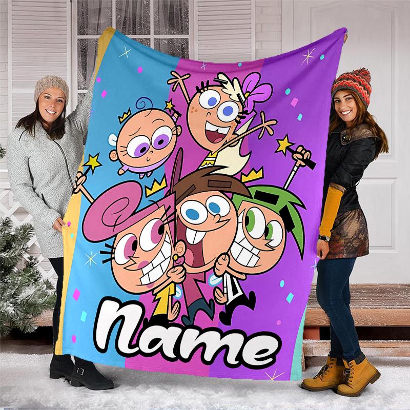 Personalized Custom Name Blanket - Dexter's Laboratory Print Design,Blanket for Sofa,Bed,Travel,Camping - Soft and Warm, Great Gift