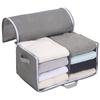 Towa Sangyo Clothing Storage Bag, Easy Access, Gabatto Storage Bag 2, Gray, Medium, Approx. 48 X 32 X 24 Cm, 84415, Set of 2