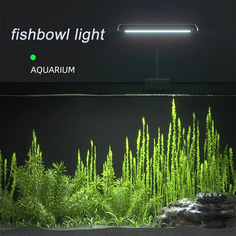 220V Aquarium LED Light Full Spectrum Water Grass High Brightness Super Slim 360° Rotation Fish Tank Aquatic Plant Clip-on Lamp