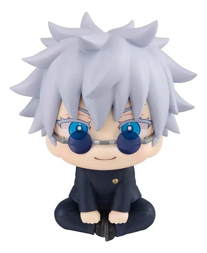 Jujutsu‑Kaisen Satoru Gojo Sitting Figure Cute Q‑Version Anime Figurine Collectible Model Doll Desktop Decoration Fans Gift