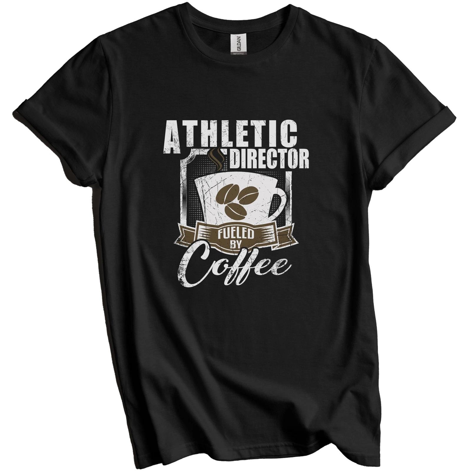 Athletic Director Fueled By Coffee Funny T-Shirt Gift for Athletic Trainer M