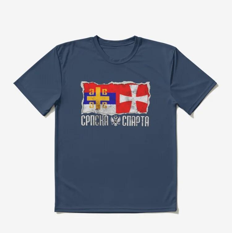 

We Dont Give The Sacred Serbian Sparta TShirt 100 Cotton ONeck Short Sleeve Casual Mens Tshirt Size S3XL 4XL