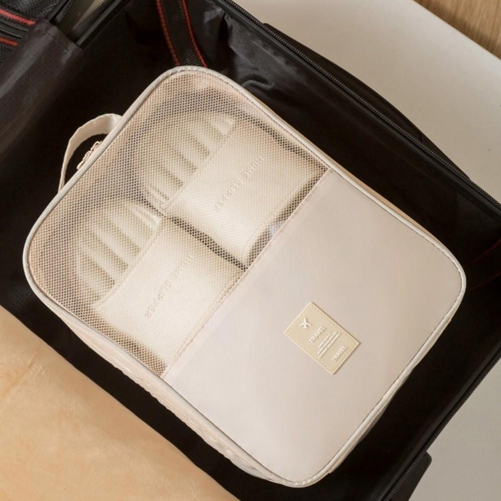 Hanging Travel Shoe Bag Double Layer Shoes Packaging Pouch Shoes Storage Bag  Closet Organizer