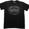 Men's Guns N Roses La Logo T-shirt X-Large Black
