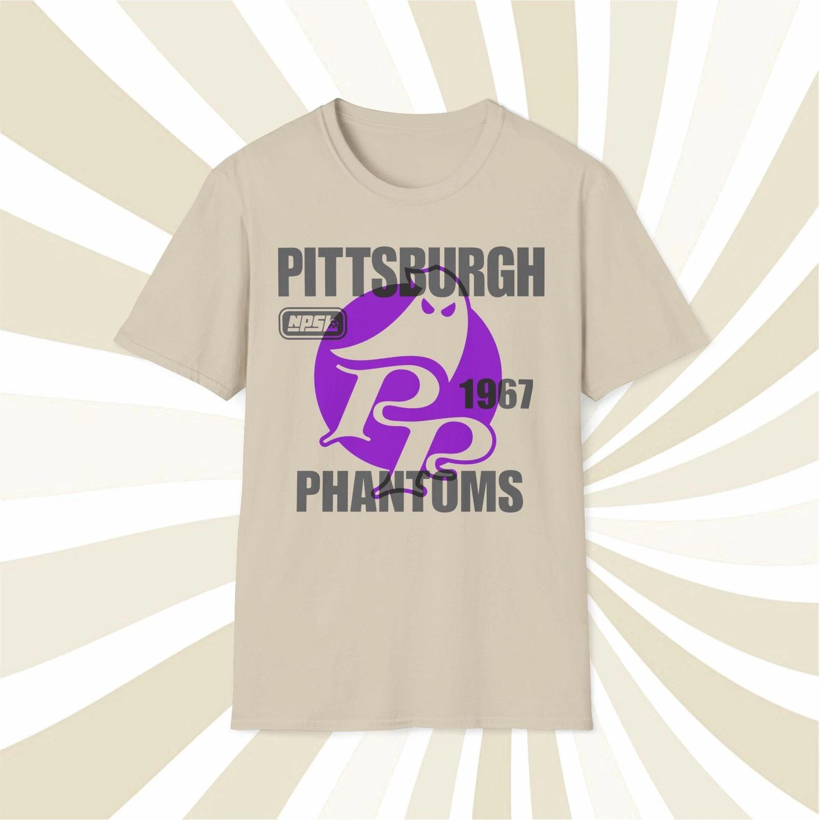 Men s and Women s T-shirts Pittsburgh Phantoms 1967 NPSL Vintage Offset Printed Soccer T-Shirt M
