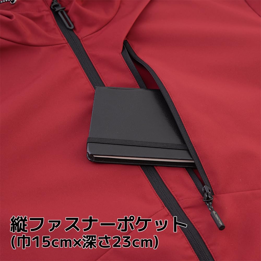 COCOS Nobuoka G-1046 Windproof Stretch Parka, Black, XL