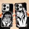 Japanese Horror Anime Plating Phone Case For Xiaomi Poco X5 X6 X7 X8 Pro Max F8 Ultra F7 M8 M7 M5S Redmi 15C 15 14C 13C 13 X3 12