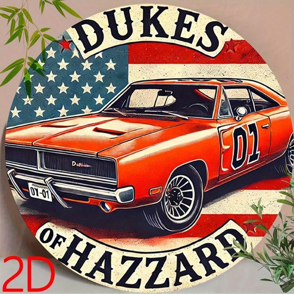 2D Flat Metal Sign Hanging Decor