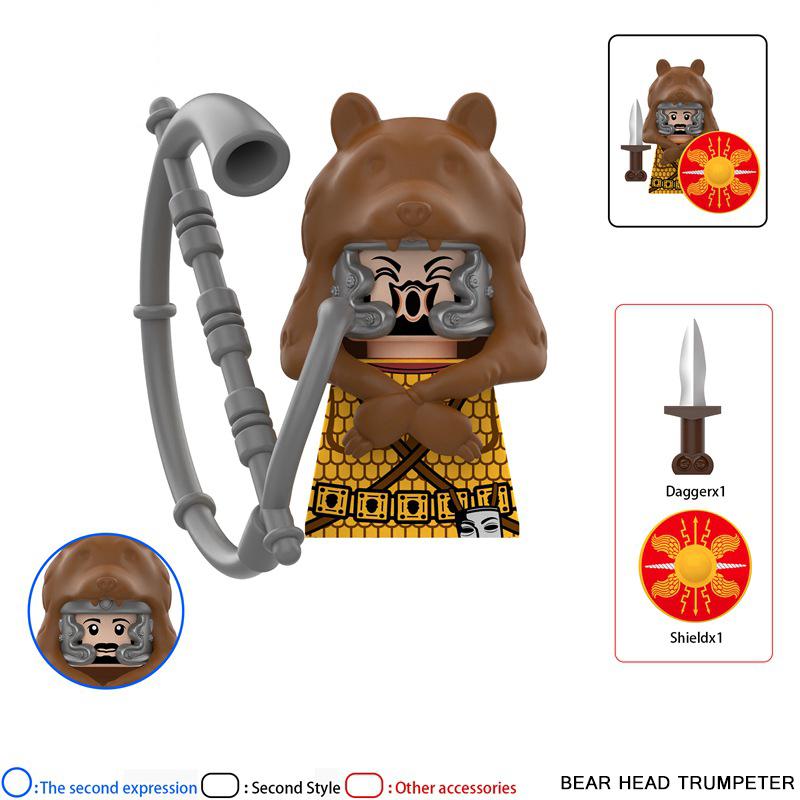 Medieval Dragon Knights Heavy armor Bricks Assemble Action Figures accessories Model