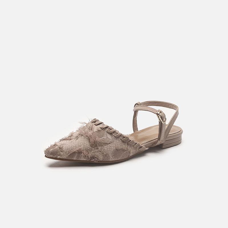 

Мода Мода Темперамент Женская обувь Лето Новые Остроносые Балетки Комфорт Противоскользящие Женские Сандалии Простые Легкие Женские Тапочки 34