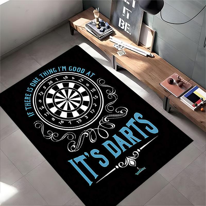 Darts Target Design Carpet Suitable As a Non-slip Mat for the Living Room or Bedroom Sofa