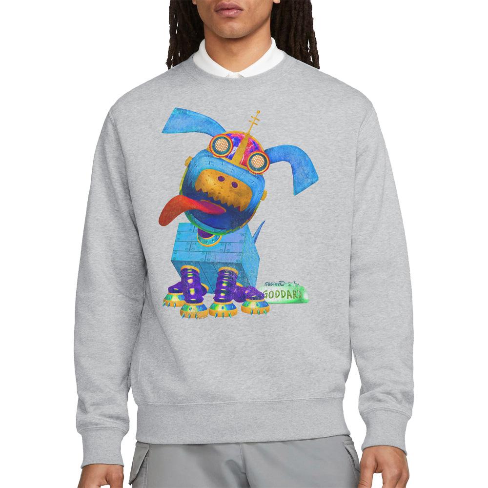Jimmy Neutron Unisex Adult Goddard Neon Sweatshirt