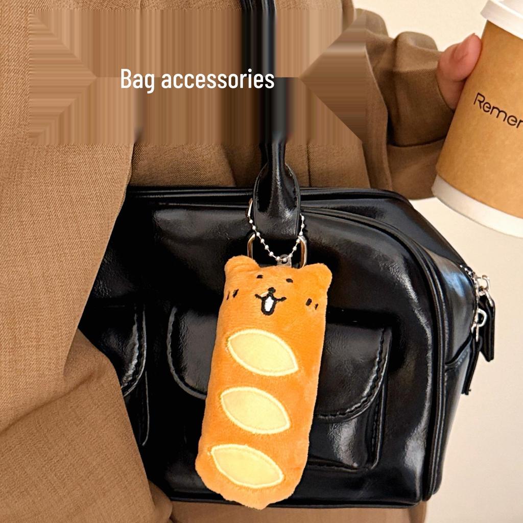 Cute Food Plushie Keychain: Creative Plush Food Toy Doll Pendant for Bags and Keyrings
