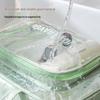 Large Waterproof PU Travel Bag - Wet/Dry Separation, Portable Fitness & Toiletry Storage