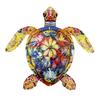 Metal Sea Animal Wall Decoration Colorful Turtle Fish Seahorse Crab