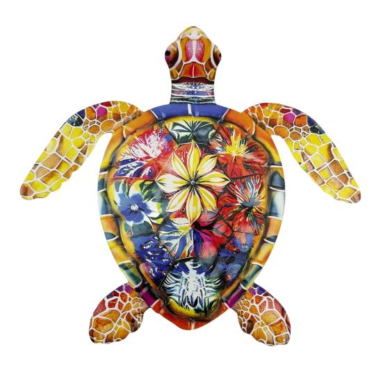 Metal Sea Animal Wall Decoration Colorful Turtle Fish Seahorse Crab