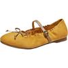 A Flat Mary Jane Shoes for Women Soft Sole Ballet Flats Single Shoes Sheepskin