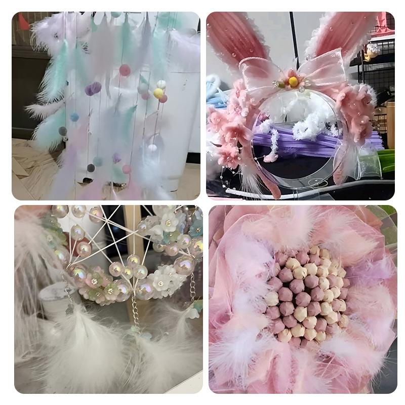 6-13cm Turkey Feathers 50pcs Decoration Small Big Long For Crafts Clothing Dreamcatcher Making Carnival Pluma Chicken Mix Colors