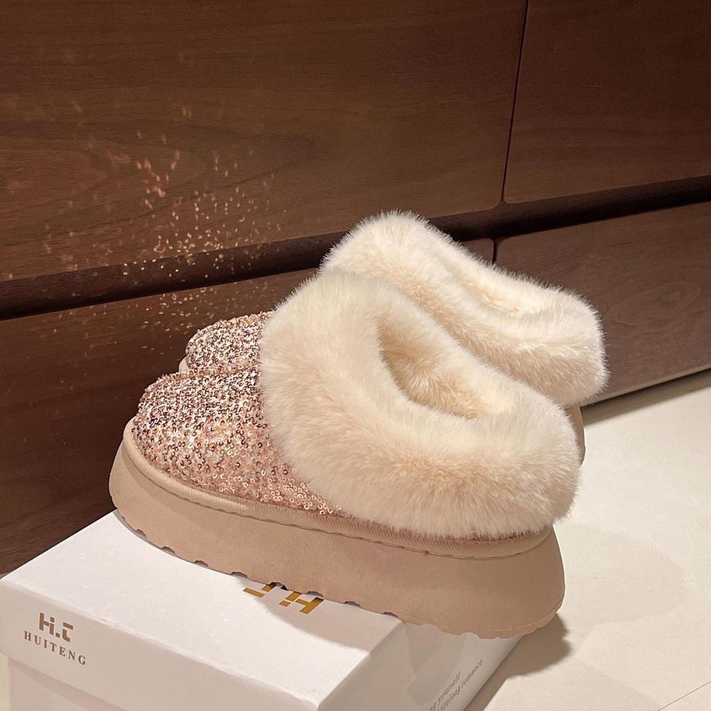 2024 Women's Plus Size Winter Thick-Soled Warm Snow Boots