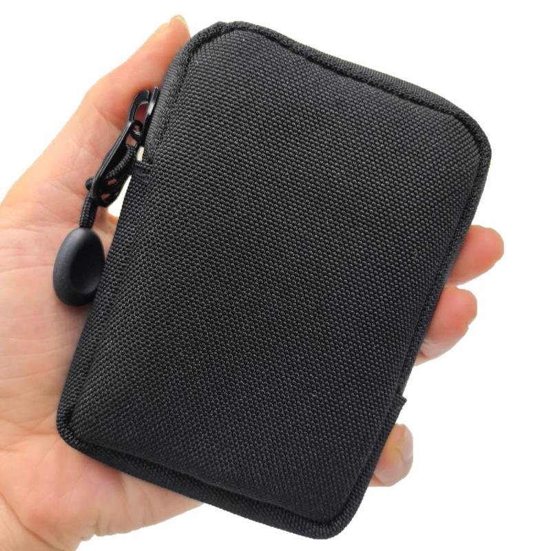 Mini EDC Aufbewahrungstasche Geldbörse Beutel Wasserdichtes Polyester Münzbeutel Tragbarer Kleiner Halter für Reisen Outdoor-Sportarten